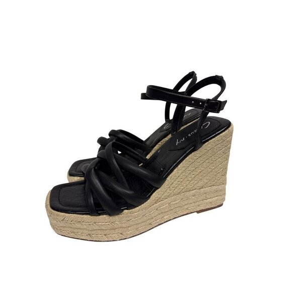 NEW Circus NY Sam Edelman Women's Sandals Wedge Black Platform Shoes Size 9 - Picture 4 of 8